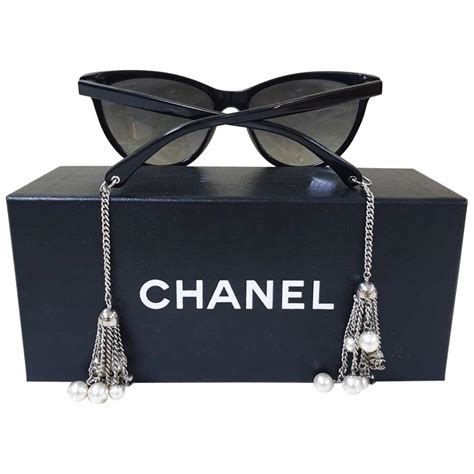 chanel sunglasses chain pearl|Chanel sunglasses online shop.